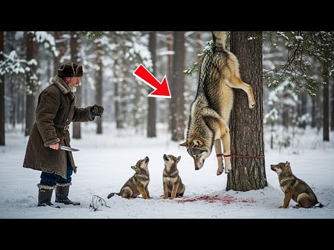 Видео: Девочка в красном шарфе просила спасти волчицу — но то, что случилось потом, тронуло всех