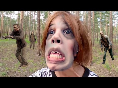 Видео: Сбежала от зомби. Вредина нашла портал в лесу. Серия 3