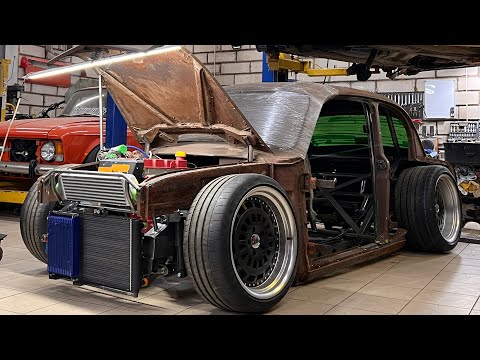 Видео: RAT ROD из МОСКВИЧ 407. Кассета радиаторов, пневмоподвеска.