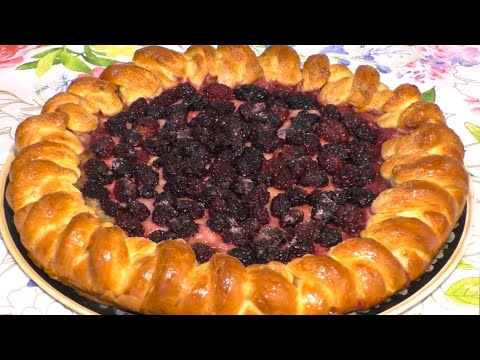 Видео: ПИРОГ КОСИЧКА с замороженными ягодами из очень вкусного сдобного дрожжевого теста.
