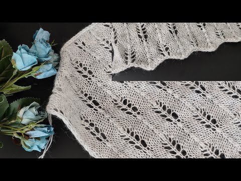 Видео: Удивительный узор спицами на лето.Простой ажурный узор спицами.