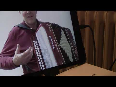 Видео: Первый в жизни Урок на гармони . Гармонь До-мажор . Занятие по интернету . Фрагмент № 3