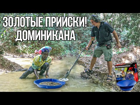 Видео: Поиск ЗОЛОТА в Доминикане c тарелками XP! Нашли брошенную ДРАГУ в джунглях! Золотые прииски 5 часть