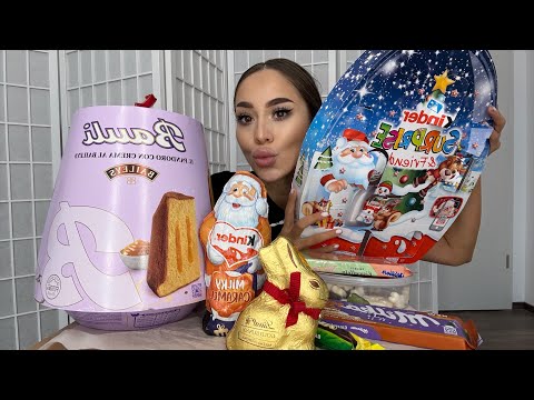 Видео: Сладкий мукбанг/ новогодние сладости🎄🎅🏻/ открываем адвент календарь💘