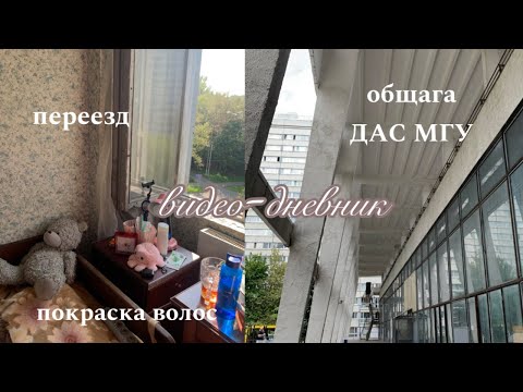 Видео: переезд в общежитие МГУ, первые дни в общаге