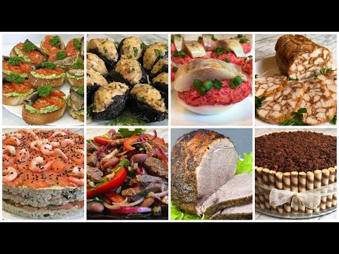 Видео: Шикарный Праздничный Новогодний Стол / Меню из 8 Блюд на Новый Год 2025!!! / Салаты / Закуски / Торт