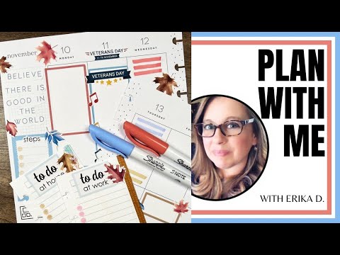 Видео: Планируйте вместе со мной // Классический планировщик счастья // 10–16 ноября