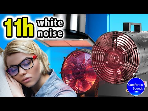 Видео: Белый шум, мгновенное засыпание, кухонная вытяжка, шум вентилятора, шум обогревателя для сна