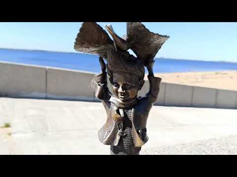 Видео: Небольшая прогулка по набережной Архангельска, август 2023