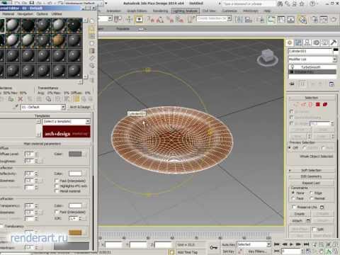 Видео: 3D Моделирование тарелки за пару минут