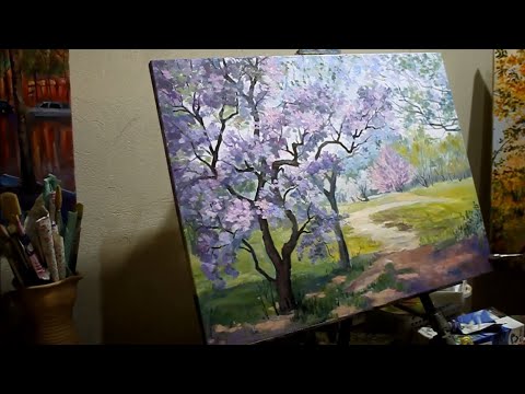 Видео: весна, мастер класс по живописи с Александром Гнилицким