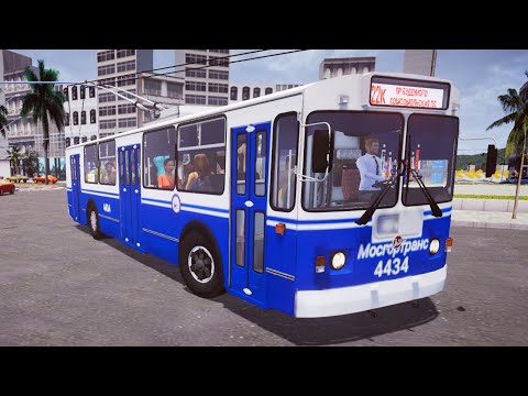 Видео: Тест Драйв троллейбуса ЗиУ 682 в Proton Bus Simulator