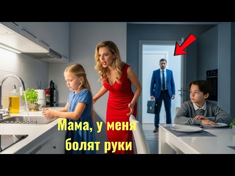 Видео: Девочка мыла посуду со слезами… Но возвращение отца-миллионера всё изменило
