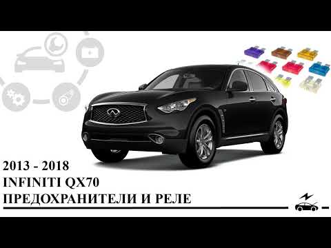 Видео: Предохранители Инфинити QX70 2013 - 2018 реле с назначением и схемами блоков