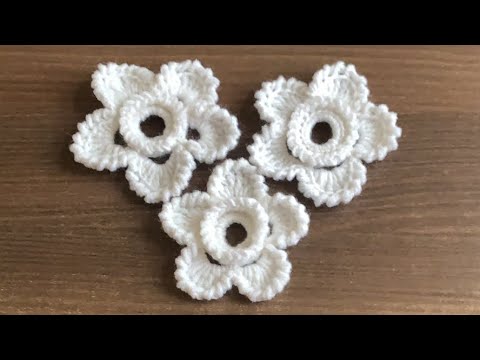 Видео: Цветок нарцисс. Ирландское кружево.  #crochet  #knitting  #flores #ик #мк #нарцисс