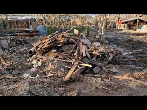 Видео: Строим дом в условиях крайнего севера. Часть 4. Дом снесён. Разгрузка материалов.