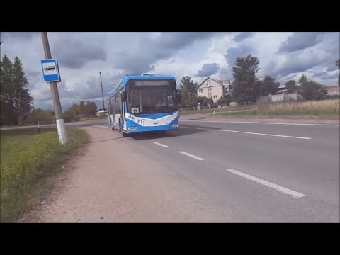 Видео: Троллейбусный маршрут №13 (Витебск).  Бителёво - Фрунзе.