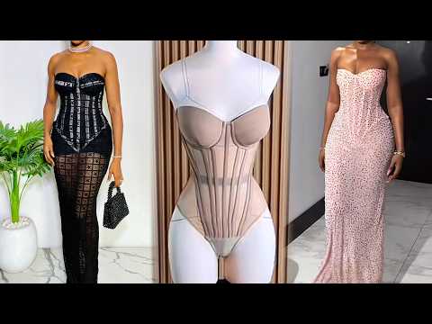 Видео: Как раскроить и сшить стильное платье-корсет с боди