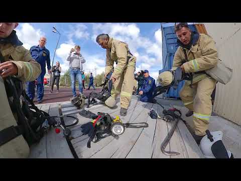 Видео: Соревнование за звание «Лучшее звено ГДЗС»  забег команды ОСП «Анивский ПО»