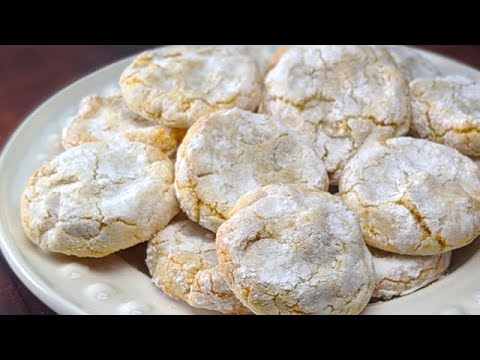 Видео: Печеньки, которые тают во рту! Без муки! Сделано за 5 минут! Сицилийское печенье с цедрой апельсина