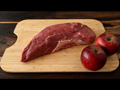 Видео: Мало кто так готовит говядину! Вкусная говядина с яблоками!