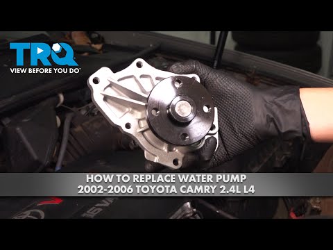 Видео: Как заменить водяной насос Toyota Camry 2.4L L4 2002-2006 гг.