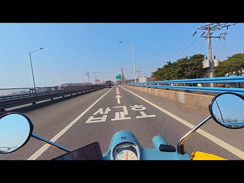 Видео: Super Cub Drive в Танджине, провинция Южный Чхунчхон | Lo-fi плейлист | Эмбиент-джаз | POV