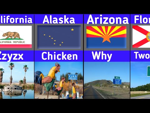 Видео: 🤣 50 штатов США с самыми смешными названиями — вы будете шокированы, узнав, что они настоящие!