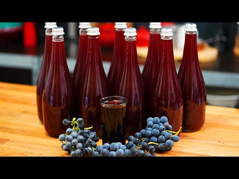Видео: 🍇 Как приготовить виноградный сок на зиму, остановленный мостом из винограда | Шеф Пауль Константин