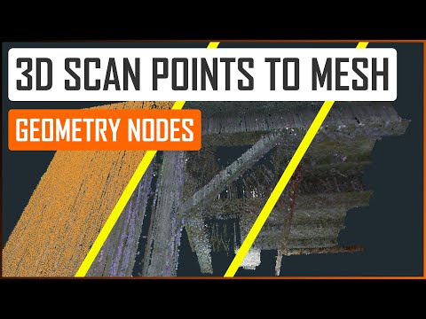 Видео: Процедурное 3D-сканирование облака точек для создания сетки в узлах геометрии — учебник Blender н...
