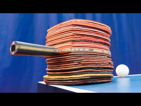 Видео: Самая Толстая Ракетка для Настольного Тенниса в Мире