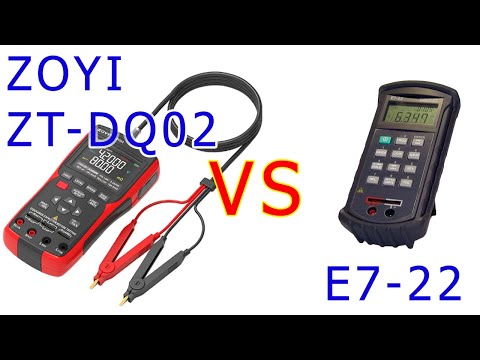 Видео: Порівняймо LCR брідж Zotek ZT-DQ02 з E7-22