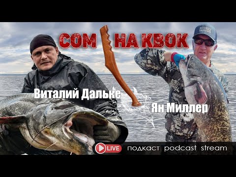 Видео: 🔴 Ловля СОМА на КВОК - новые познания. Виталий Дальке и Ян Миллер. 1 Стрим - подкаст 2025