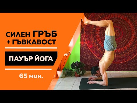 Видео: Йога за гръб - сила и гъвкавост (live) / Пауър йога с Цветомир