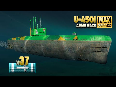 Видео: Подводная лодка U-4501 в битве "гонки вооружений" - World of Warships