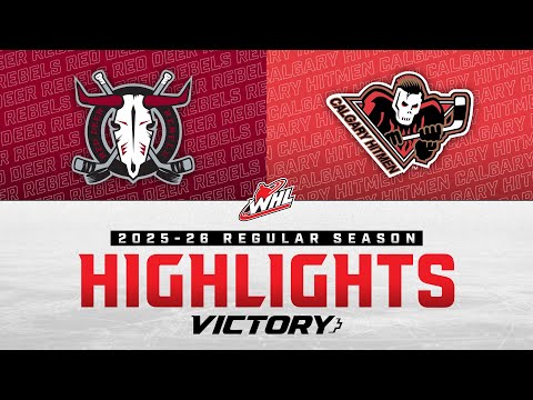 Видео: Red Deer Rebels против Calgary Hitmen 29 октября | Лучшие моменты WHL 2025-26