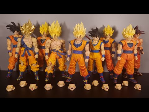 Видео: Figuarts Super Saiyan Goku - Игры начинаются - Сравнения, лица и история Figuarts Goku!