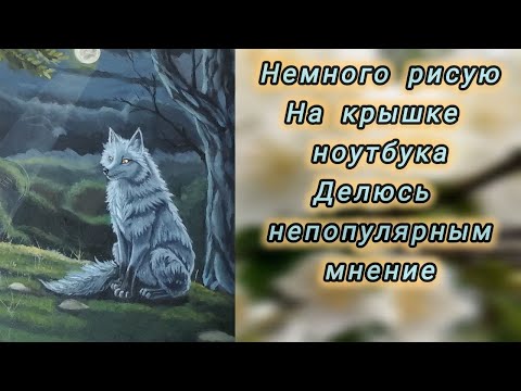 Видео: Рисую на крышке ноутбука.