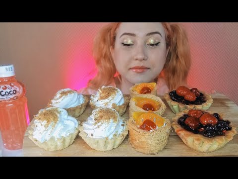 Видео: МУКБАНГ 8 МАРТА ПИРОЖНЫЕ КОРЗИНКИ | MUKBANG CAKES CREAM