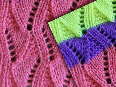 Видео: Веселые ажурные ромбики