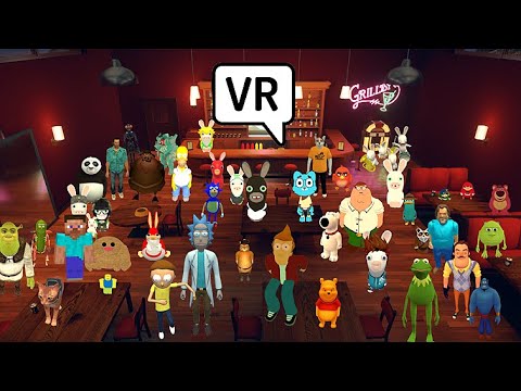 Видео: Обзор на VR CHAT. Обзор-мнение на русское комьюнити-сообщество вр чата.