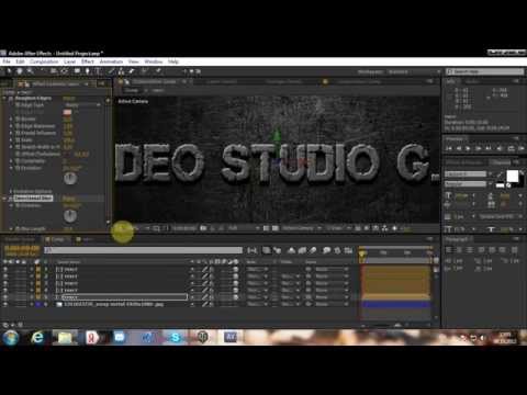 Видео: After Effects cs5.5 ТЕКСТУРИРОВАННЫЙ ТЕКСТ