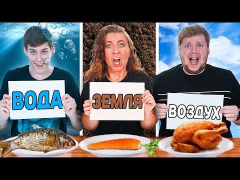 Видео: ВОДА, ЗЕМЛЯ или ВОЗДУХ ЧЕЛЛЕНДЖ !