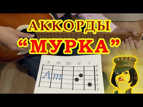 Видео: МУРКА | Аккорды | Гитарный бой | Разбор на гитаре видео урок для начинающих