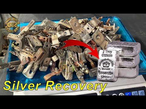 Видео: Как восстановить чистое серебро из контактов весом 6 кг | Восстановление серебра из контактных линз