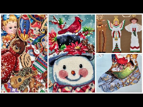Видео: #110. Вышивка/ НОЯБРЬ 2020/ 25 елочных игрушек + сапожок/ процессы месяца
