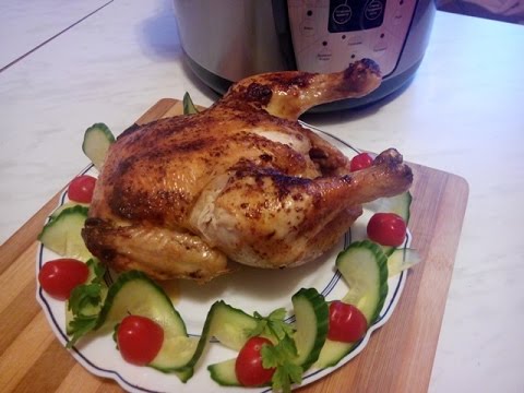 Видео: Сочная курица целиком в мультиварке.