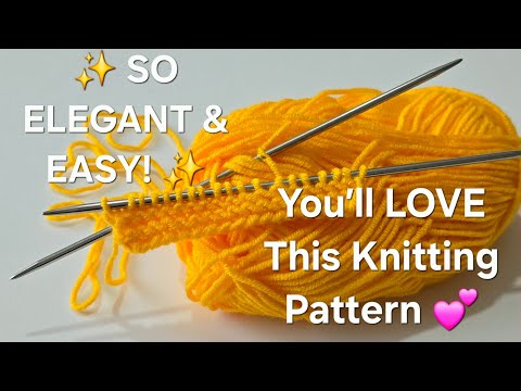 Видео: ВАУ! 😍 Такой красивый и простой узор для вязания — вам захочется вязать его снова и снова! 🧶