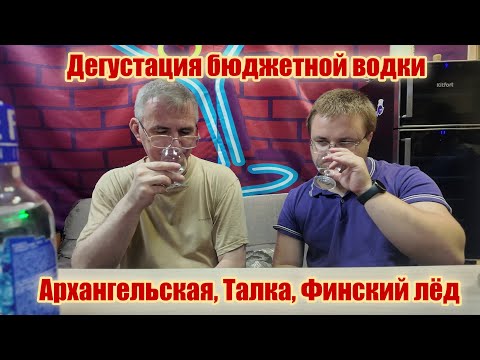 Видео: Дегустация бюджетной водки: Архангельская, Талка и Финский лёд!