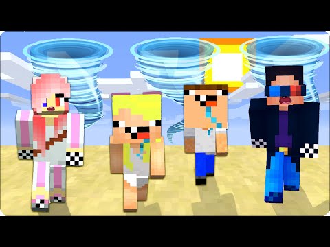 Видео: ⛅ТОРНАДО в МАЙНКРАФТЕ! Нубик Кубик Шеди Леска Брок Строят Защищенную Базу!